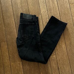 Naked and Famouse Black True Guy Straight-Leg Jeans